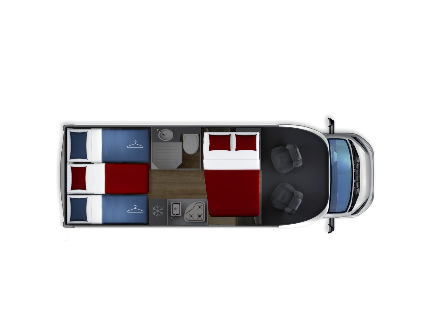 GiottiLine Siena 385  Premiere Edition enkelebedden met hefbed 5 pers.  model 25 automaat